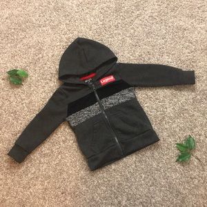 Legend 2T Kids Boys Zip Up Long Sleeve Hoodie Jacket Casual Striped